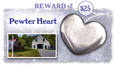 Kickstarter Reward #2: Pewter Heart